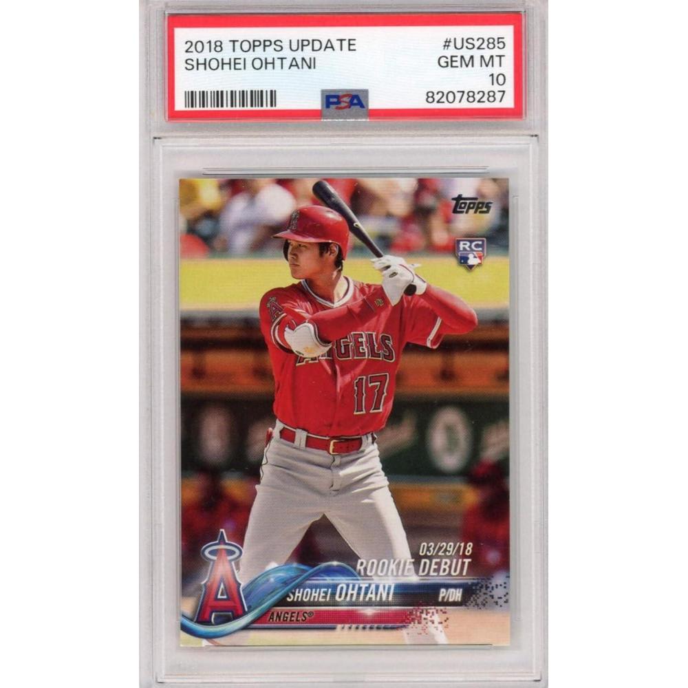 imageGraded 2018 Topps Update Shohei Ohtani US285 Rookie RC Baseball Card PSA 10 Gem Mint