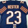imageAutographedSigned Devin Hester Chicago Blue Football Jersey JSA COA