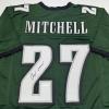 imageAutographedSigned Quinyon Mitchell Philadelphia Green Football Jersey JSA COA