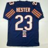imageAutographedSigned Devin Hester Chicago Blue Football Jersey JSA COA