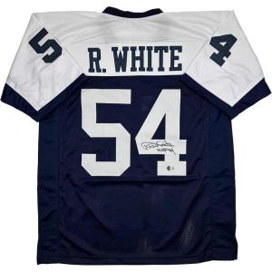imageAutographedSigned Randy White HOF 94 Dallas Thanksgiving Day Football Jersey JSA COA