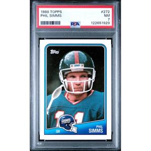 imageGraded 1988 Topps Phil Simms 272 Football Card PSA 7 Near Mint