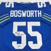 imageAutographedSigned Brian Bosworth Seattle Blue Football Jersey JSA COA