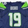 imageAutographedSigned Jake Bobo Seattle Blue Football Jersey JSA COA