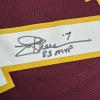 imageAutographedSigned Joe Theismann 83 MVP Washington Burgundy Football Jersey JSA COA