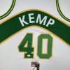 imageAutographedSigned Shawn Kemp Seattle White Basketball Jersey JSA COA