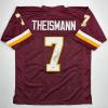 imageAutographedSigned Joe Theismann 83 MVP Washington Burgundy Football Jersey JSA COA