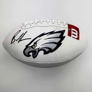 imageAutographedSigned Brandon Graham Philadelphia Eagles Full Size FS White Panel Logo Football JSA COA