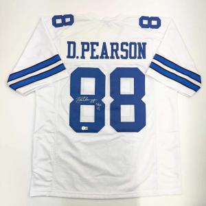 imageAutographedSigned Drew Pearson Dallas White Football Jersey JSA COA