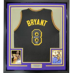 imageFramed Facsimile Autographed Kobe Bryant 35x398 Black Mamba Los Angeles LA Reprint Laser Auto Basketball Jersey