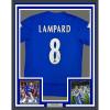 imageFramed AutographedSigned Frank Lampard 35x39 Chelsea FC Blue Soccer Futbol Jersey Beckett BAS COA