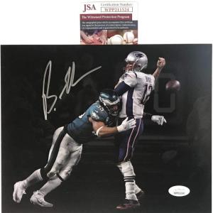 imageAutographedSigned Brandon Graham Philadelphia Eagles Spotlight Game Winning Strip Sack Fumble vs Tom Brady Super Bowl LII 52 Champions 8x10 Football Photo JSA COA