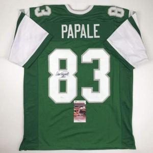 imageAutographedSigned Vince Papale Philadelphia Green Football Jersey JSA COA