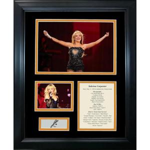 imageFramed Sabrina Carpenter Short n Sweet Tour Discography Facsimile Laser Engraved Signature Auto 11quotx14quot Music Photo Sig Collage