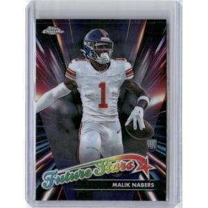 imageVintage 2024 Topps Chrome Future Stars Malik Nabers FS9 Rookie RC Football Card