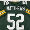imageAutographedSigned Clay Matthews Green Bay Green Football Jersey JSA COA
