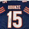 imageAutographedSigned Rome Odunze Chicago Blue Football Jersey JSA COA