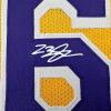imageFacsimile Autographed LeBron James Los Angeles LA Yellow Reprint Laser Auto Basketball Jersey Size Mens XL