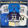 imageAutographedSigned Milwaukee Baseball Jersey Mystery Box with PSA JSA or Beckett COA