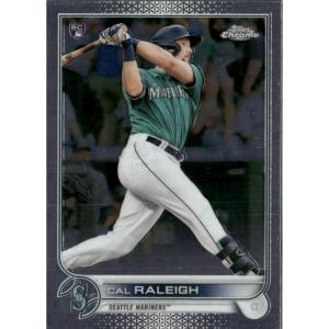 image2022 Topps Chrome Cal Raleigh 149 Seattle Mariners Rookie RC Baseball Card