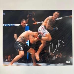 imageAutographedSigned Max Holloway UFC MMA Ultimate Fighting 16x20 Photo Beckett BAS JSA COA
