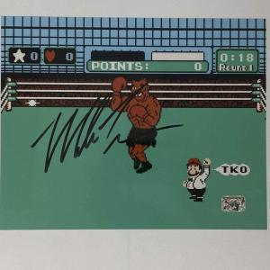imageAutographedSigned Mike Tyson Punchout Nintendo Video Game Boxing 8x10 Photo Athlete Hologram COA