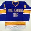 imageAutographedSigned Brett Hull St Louis Retro Blue Hockey Jersey PSADNA COA