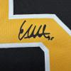 imageFacsimile Autographed Linus Ullmark Boston Black Reprint Laser Auto Hockey Jersey Size Mens XL