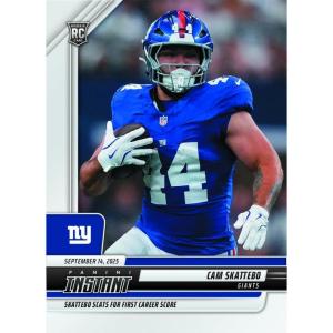 image2025 Panini Instant Cam Skattebo 70 Skattebo Scats For First Career Strike New York Giants Rookie RC Football Card