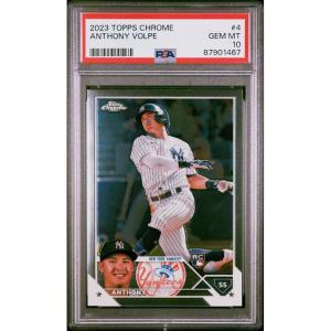 imageGraded 2023 Topps Chrome Anthony Volpe 4 Rookie RC Baseball Card PSA 10 Gem Mint