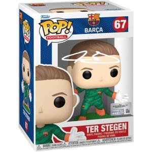 imageTer Stegen 67 Facsimile Signed Reprint Laser Autographed Funko POP Soccer FC Barcelona Figurine with Protector Case