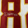 imageAutographedSigned Dante Hall Kansas City White Football Jersey PSADNA COA