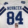 imageAutographedSigned Jay Novacek Dallas White Football Jersey JSA COA
