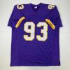 imageFacsimile Autographed John Randle Minnesota Purple Reprint Laser Auto Football Jersey Size Mens XL