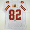 imageAutographedSigned Dante Hall Kansas City White Football Jersey PSADNA COA
