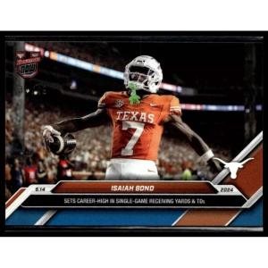 image2024 Topps Bowman U Now Isaiah Bond 13 Blue 49 Texas Longhorns Football Card