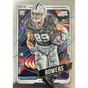 image2024 Topps Cosmic Chrome Brock Bowers 149 Las Vegas Raiders Rookie RC Football Card