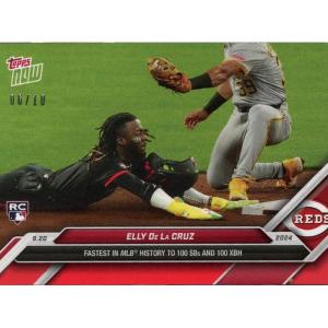 image2024 Topps Now Elly De La Cruz 732 Red 10 Cincinnati Reds Rookie RC Baseball Card