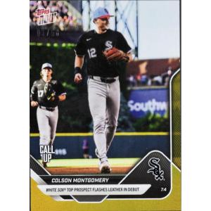 image2025 Topps Now Colson Montgomery 387 Gold Foil 50 Chicago White Sox Rookie RC Baseball Card