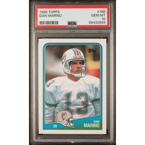 imageGraded 1988 Topps Dan Marino 190 Football Card PSA 10 Gem Mint