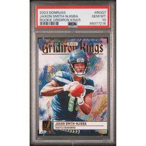 imageGraded 2023 Panini Donruss Jaxon SmithNjigba RGG7 Rookie Gridiron Kings Rookie RC Football Card PSA 10 Gem Mint