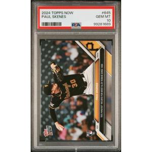 imageGraded 2024 Topps Now Paul Skenes 645 Rookie RC Baseball Card PSA 10 Gem Mint