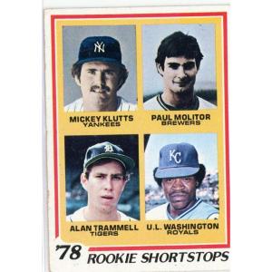 imageVintage 1978 Topps Paul Molitor 707 Rookie RC Baseball Card