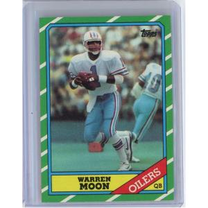 imageVintage 1986 Topps Warren Moon 350 2nd Year Football Card