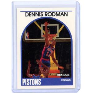 imageVintage 1989 Hoops Dennis Rodman 211 2nd Year Basketball Card