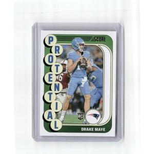 imageVintage 2024 Score Drake Maye 2 Rookie RC Football Card