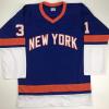 imageAutographedSigned Billy Smith New York Blue Hockey Jersey JSA COA