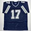 imageAutographedSigned Brandon Aubrey Dallas Blue Football Jersey Beckett BAS COA