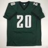 imageAutographedSigned Brian Dawkins Philadelphia Green Football Jersey JSA COA