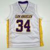imageAutographedSigned Shaquille Shaq ONeal Los Angeles LA White Basketball Jersey JSA COA